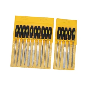 Emery Needle File Sets 5pcs 10pcs Kit Package 3x140mm 4x160mm 5x180mm Diamond Grinding Polishing Tools