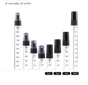 Empty Glass Sample Vials Perfume Bottle 2ml 3ml 5ml 10ml Mini Pocket Glass Perfume Bottle With Scale
