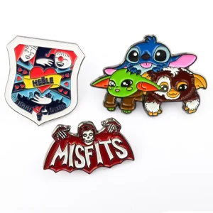 Enamel Pin Manufacturer Custom Design Metal Horror Movie Hard Soft Enamel Pin