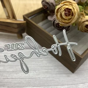 English Metal Die cutting and Embossing Template Tool for DIY Scrapbooking Cardmaking and Photo Album Craft Decoration