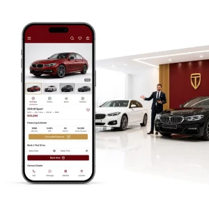 Enterprise Car Dealership Vehicle Sales App Development for IOS Android With Vehicle Inventory Test Drive Booking