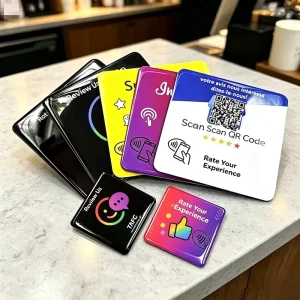 Epoxy Resin PVC RFID NFC Smart Card N215 N216 N213 Chips 13.56MHz Mini Tag QR Code Payment Business Card Waterproof