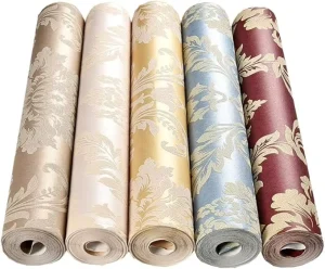 European Stereoscopic Design Non-Woven Wall Covering Interior Decorate PVC Plastic Waterproof Modern Customization