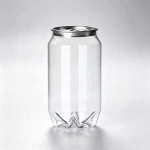 Event Catering Clear Plastic PET Can BPA Free Material Beverage Container