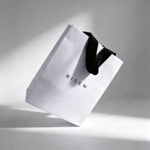 Exclusive Design Recyclable Eco Friendly Paper Board Varnishing Custom Logo Printed Paper Shopping Bag