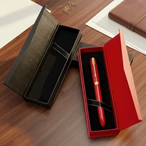 Executive Pencil Case Metal Business with Custom Logo UV Printing Magnetic Snap Paper Box for Corporate Gifts