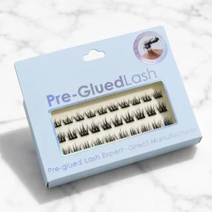 Eyelash Clusters Custom Logo Lash Cluster Kit No Glue Needed Russian Volume Custom Packaging Cardboard Box