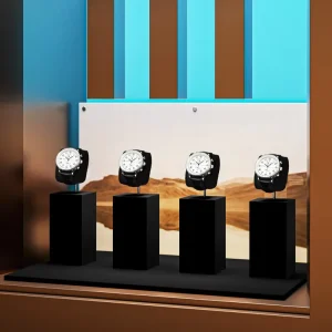 FANXI High End Jewelry Display Stand Watch Display Set Metal Microfiber Counter Props Showcase Watch Display Rack