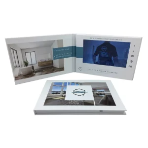 Factory Chinese Homemade Calendar Brochure 7inch HD IPS Screen Video Card Manufacturer With Different Paper Size