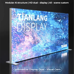 Factory Custom 120mm Double Sided Dye Sublimation Portable Lightbox Custom Graphics Logo Any Shape Fast Production Small MOQ