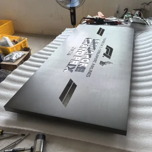 Factory Custom Brushed PVD Vacuum Plated Stainless Steel Frame Light Box Electroplated Outdoor Advertising