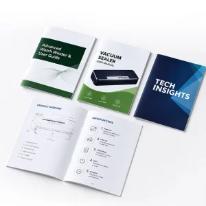 Factory Custom Business Brochure Printing Full Color Product Catalogue with Film Lamination