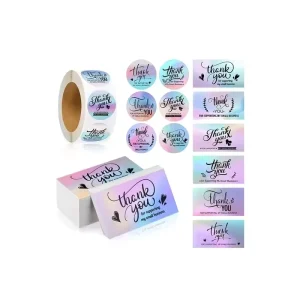 Factory Custom Printed Free Design Thank You Card for Small Business Card Postcard Greeting Card