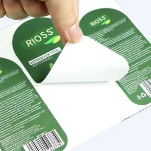 Factory Custom Printed Waterproof Oil Proof UV Adhesive Paper Logo Stickers Fashion Brand Label Design Printing Services 3ml