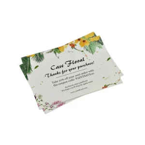 Factory Custom Printing Service Greeting Card Post Cards Flyer Thank You Card for Business Cardboard Kraft Paper