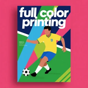 Factory Customize CMYK Art Poster Custom Size Digital Printing Advertising Decoration Printing Service