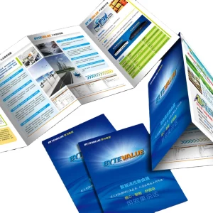 Factory Customized High Quality Design Printing Service Multi-process Single Brochure
