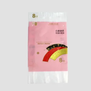 Factory Customized Outer Pouch Toilet Paper Packaging Bag Drawing Paper Roll Film Bathroom Matte Composite LDPE