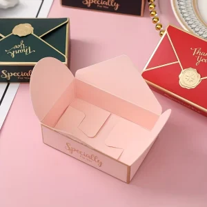 Factory Customized Simple Creative Gift Box Packaging Envelope Shape Wedding Gift Favors Birthday Christmas Candy Chocolate Box