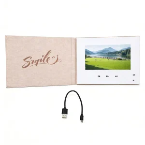 Factory Direct Custom 7 Inch Hard Cover LCD Video Brochure Album Book for Gift