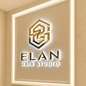 Factory Direct Custom Luxury Gold Stainless Steel Backlit Logo Sign LED Illuminated Letters Commercial Business Signage
