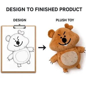 Factory Direct Custom Mouse Plush Toy From Artwork OEM ODM Stuffed Character Doll for Original IP Brands