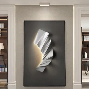 Factory Direct Customizable Abstract Geometric Modern Glam Still Life Aluminum Alloy Handmade Multi functional Hanging