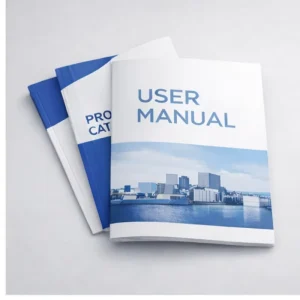 Factory Direct OEM Custom Product Catalog Brochure and User Manual Printing