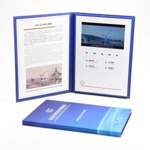 Factory Direct Price Craft Supplies Promotional Items with Logo Printing Brochure LCD Screen Video Book