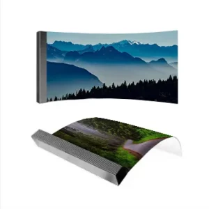 Factory Direct Sale Customized Waterproof Flexible Full Color LED Screen High Quality Curve Animation Shopping Mall High