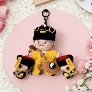 Factory Direct Sales Handcrocheted Lin Zhengying Doll Keychains Custom Soft Cotton Eco Friendly Personalized Backpack Ornaments