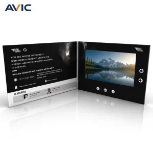 Factory Direct Video Invitations Book LCD High Definition Screen Video Brochure Booklet for Wedding Greeting Card