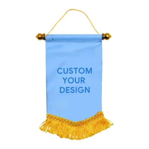 Factory Football Team Exchange Pennant Flag Custom Color Durable Double Sided Satin Club Friendship Matches Events