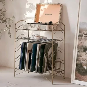 Factory Freestanding 3 Tier Metal Wire Rack Multifunctional Shelf for Shoes Files Posters Decor Display Item Organizer