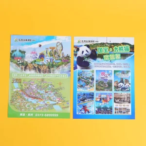 Factory High Quality Custom Size Paper Personal Flyer Advertising Leaflet Printing Service Quality Cardboard Offset Paper Flyer