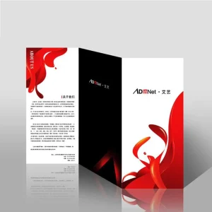 Factory Manufacture Custom Waterproof Cardboard Folded Leaflet Printing Flyer