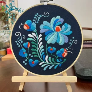 Factory Needlework Set Lu Embroidery Novice Decorative Handmade DIY Hanging Painting Flowers