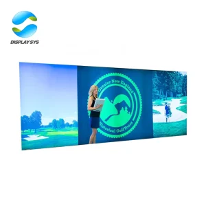Factory Price Aluminum Frame Custom Printed Graphic Package 230g Tension Fabric Backdrop Portable Lightweight Floor Standing for