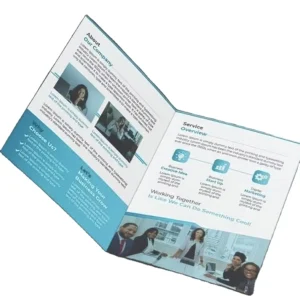 Factory Price Custom Brochure Printing A5 Tri Fold Magazine Flyer Catalog & Booklet Brochure for Company Introduce