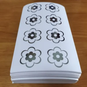 Factory Price Silver Foil Stamping Stickers Custom Printing High Quality Waterproof Adhesive Label Logo Sticker for Business