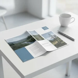 Factory Printed Custom Small A5/A6 Size Fancy Paper Saddle Stitch Booklet for Cosmetics Magazines & Catalogue Printing