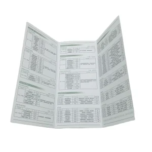 Factory Production Custom Size Poster Folding Single Page Leaflet Design and Printing