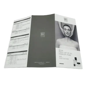 Factory Production Custom Size Poster Folding Single Page Leaflet Design and Printing