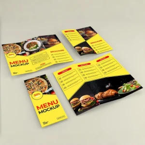 Factory Sales Custom Printing Service Kraft Paper Cardboard Flyers Leaflets Brochures Menus Custom Size Offset Printing