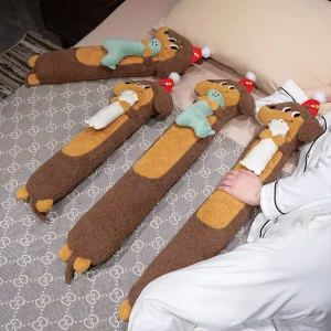 Factory Toys Customized Long Puppy-shaped Plush Pillow Cute Dachshund Plush Toys Plush Pillow for Sofa Decoration for Relaxing