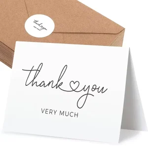 Factory Whosale High Quality Fresh Greeting Card Custom Free Design Thank You Card for Small Business Gift Box Decoration