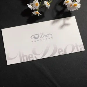 Factory customized logo matte paper luxurious embossed 3D business wedding thank-you card high-end customized business card