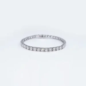 Fashion Channel Set Iced Out Ox Head Square 18K White Gold Lab Grown Diamond Designer Bracelet for Women Fine Jewelry