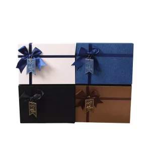 Fashion Customize Size Color Creative Cosmetics Luxury Packing Gift Box with Bow