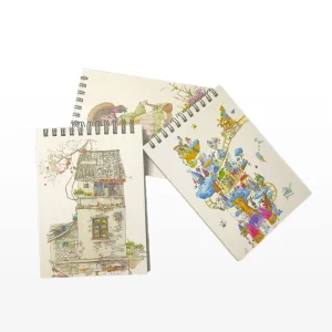 Fashion Design New Style Cartoon Sketch Paper Book for Kids Students Kraft Paper Doodle Drawing Portfolio Stationery Set